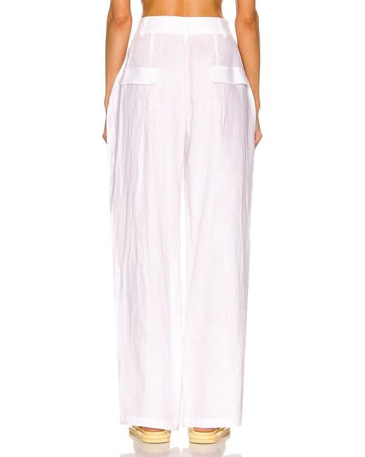 AEXAE White Linen Pant