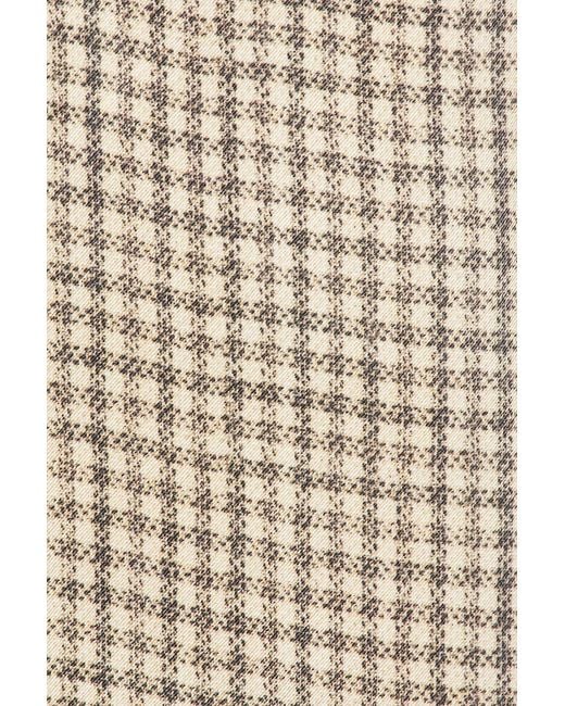 Acne Natural Junida Check Fluid Blazer