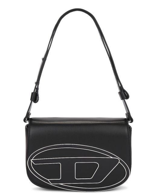 DIESEL Black Clutch With Strap Handbag