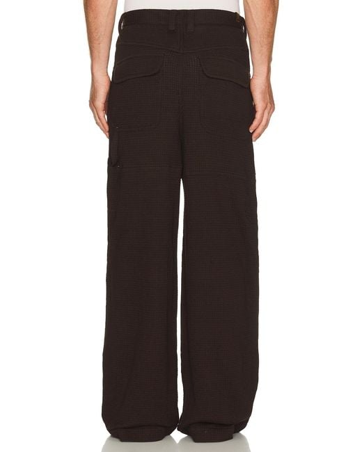Isa Boulder Black Loop Patch Pants for men