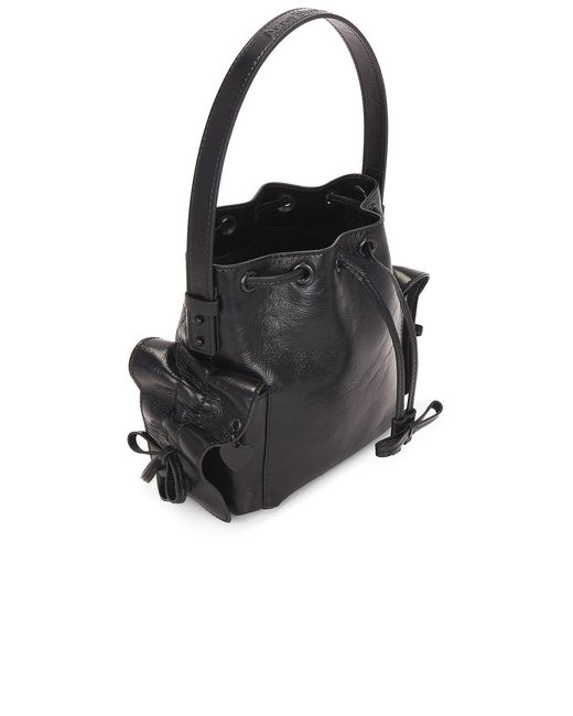 Acne Black Multipocket Mini Bucket Lux Bag