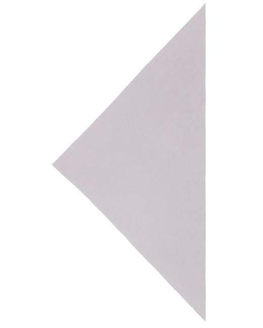 Norma Kamali White X Lifestyle 54 Triangle Scarf