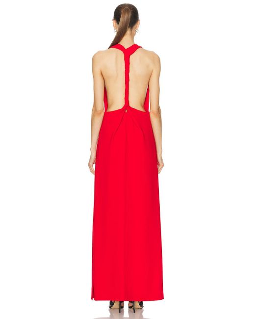 Proenza Schouler Red Faye Backless Dress