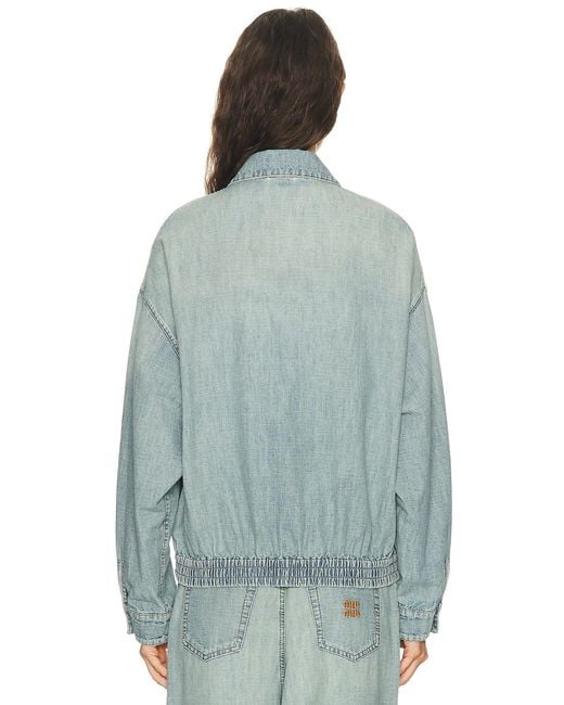 Miu Miu Blue Chambray Jacket