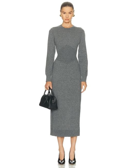Givenchy Gray Open Back Long Dress