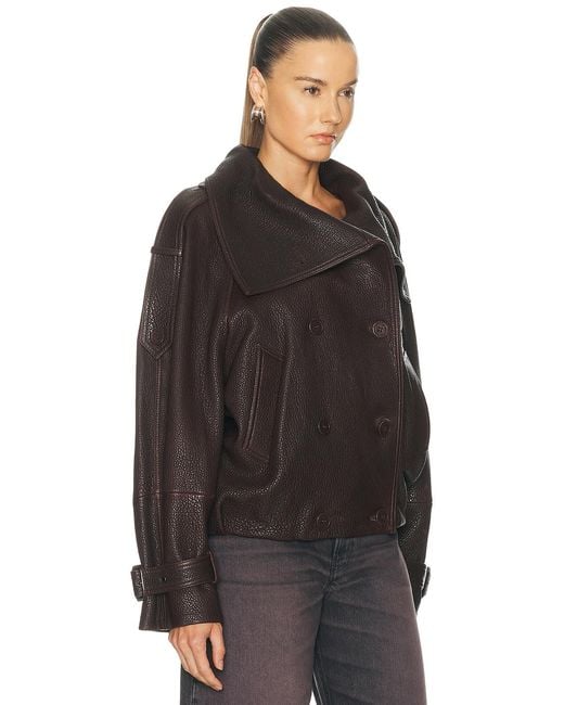 Acne Black Laris Leather Jacket