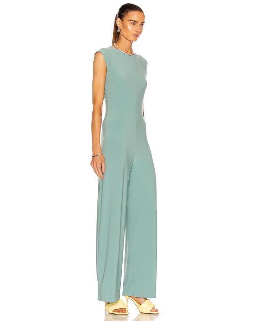 Norma Kamali Synthetic Sleeveless Jumpsuit in Vintage Mint (Green) | Lyst