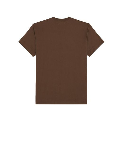 Etai LA Brown 3D Print Dot Brust E Tee for men