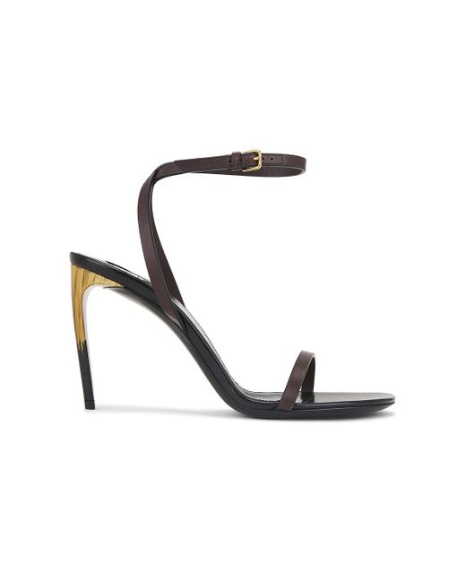 Saint Laurent Black Saba Sandal