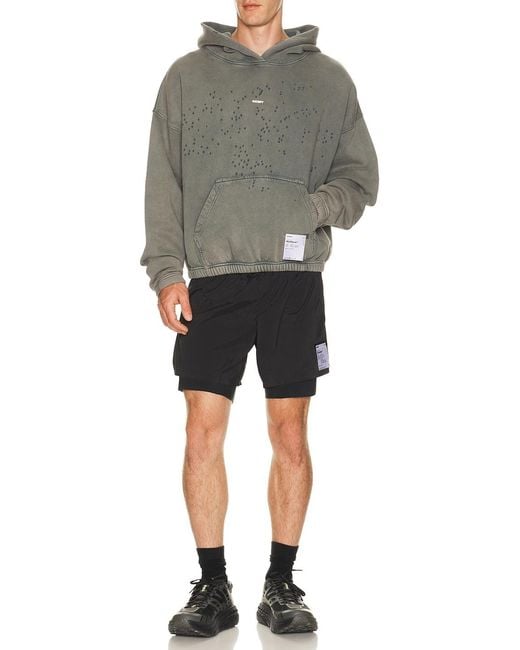 Satisfy Gray Mothtech Hoodie for men