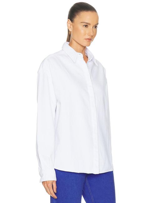 EZR White Button Down Top
