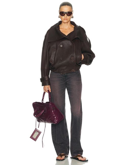 Acne Black Laris Leather Jacket