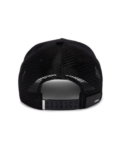 Amiri Black Neon Lights Trucker Hat for men