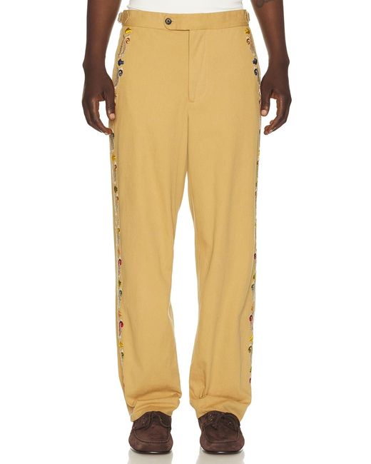 Bode Metallic Feather Runner Trousers for men