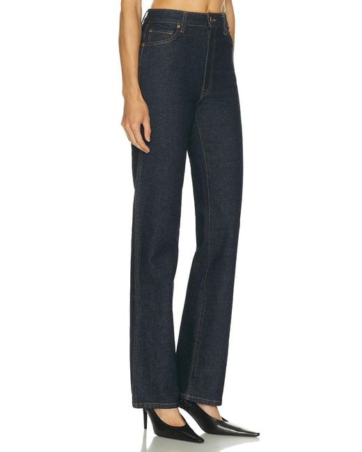 Khaite Blue Danielle Straight Leg