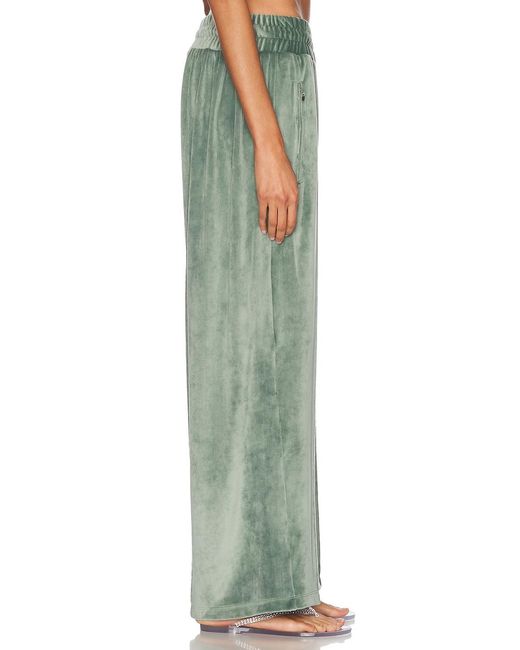 Priscavera Green Velour Track Pant