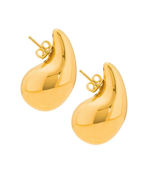 Bottega Veneta Metallic Small Drop Earrings
