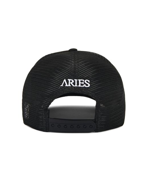 Aries Black No Suprise Trucker Cap for men