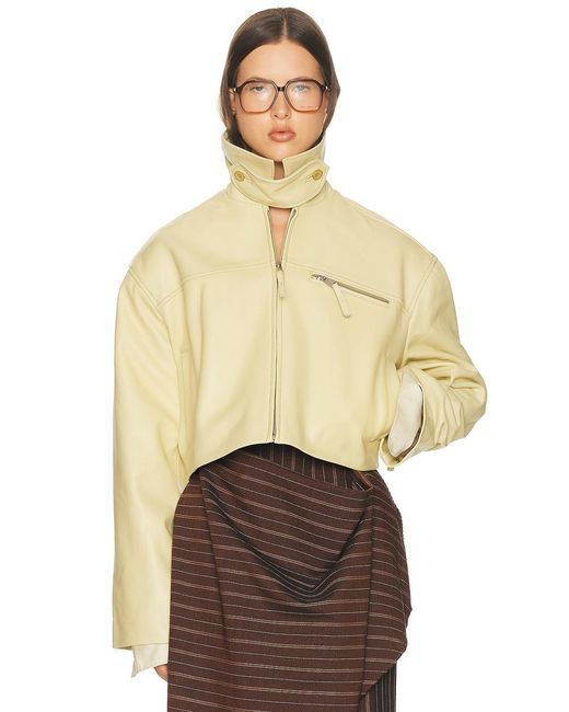 Helsa Natural The 90S Leather Jacket