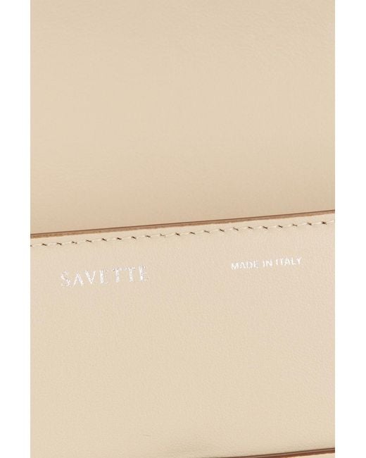 SAVETTE White Trapeze Pochette Bag