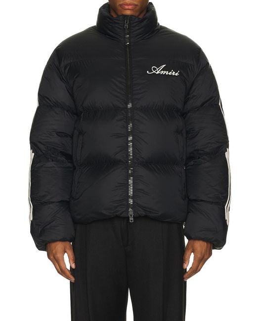 Amiri Black Bones Down Jacket for men