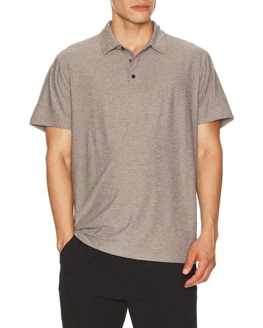 vuori Gray Strato Tech Polo for men