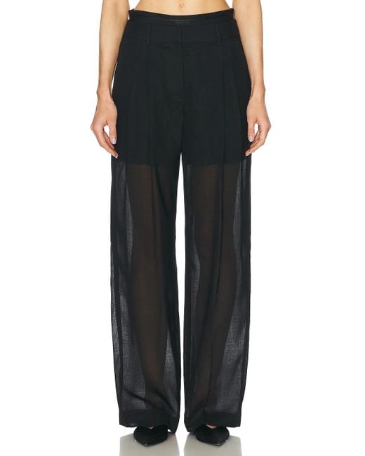 Helmut Lang Black Double Pleated Pant