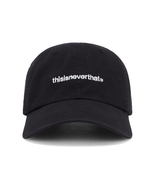 Thisisneverthat Black T-logo Cap for men