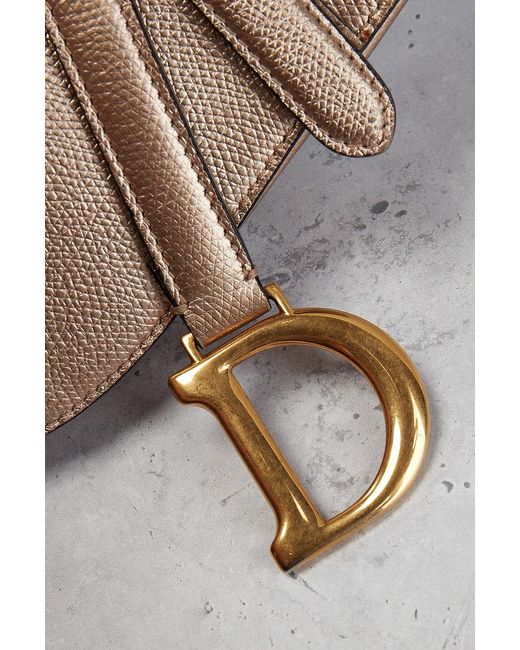 Dior Natural Mini Saddle Bag
