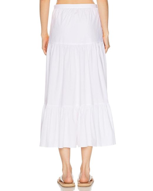 Solid & Striped White The Indra Skirt