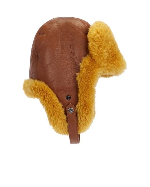 Acne White Shearling Hat