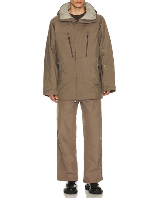 White/space Brown Parka Jacket for men