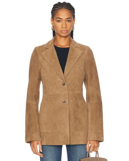 Rohe Brown Suede Patch Pocket Blazer