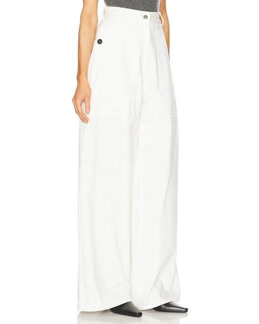 Adam Lippes White Jasper Pant
