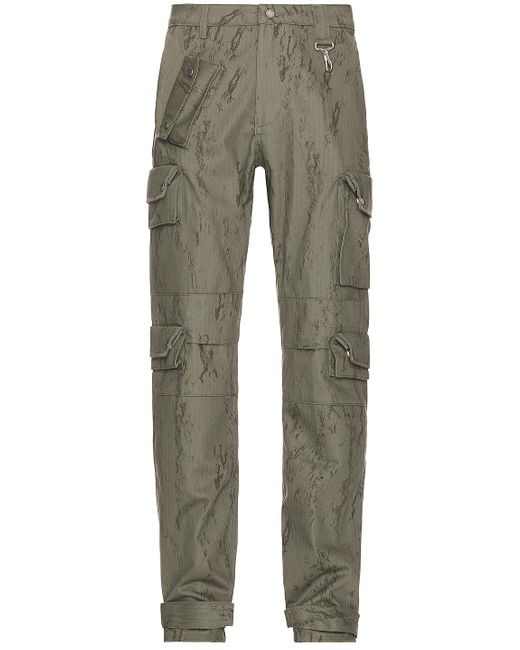 Reese Cooper Cotton Herringbone Cargo Pants in Green for Men | Lyst