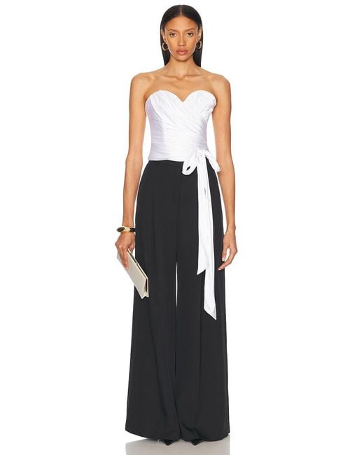 Alexandre Vauthier White Satin Strapless Top
