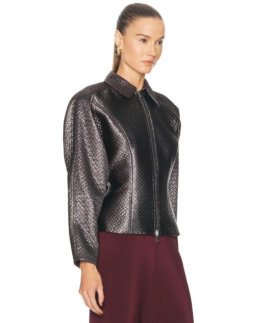 The Sei Brown Double Zip Fitted Jacket