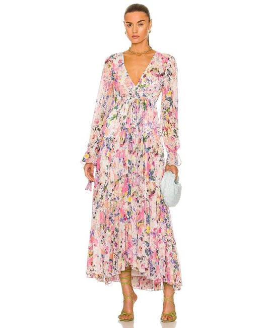 Rococo Sand Synthetic Lelia Maxi Dress in Pink | Lyst