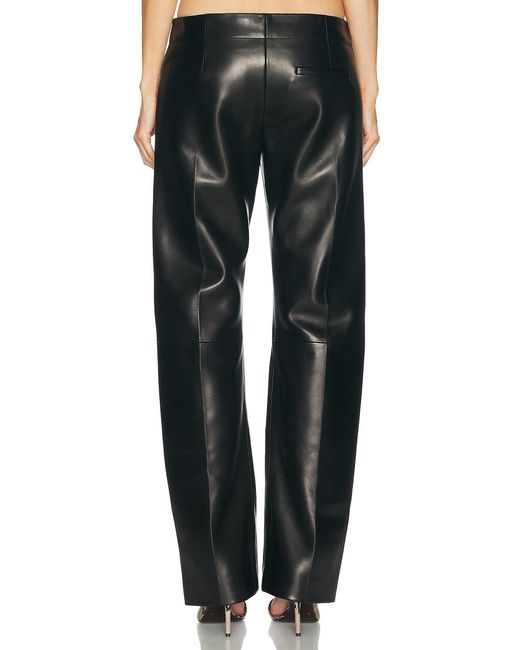 Khaite Black Mita Leather Pant