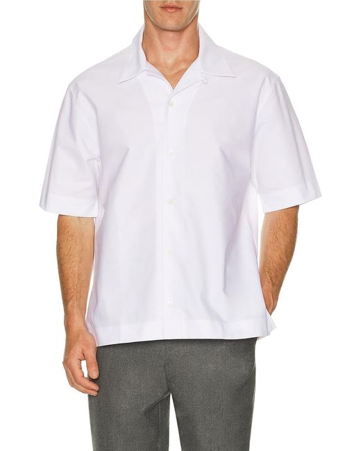 Givenchy White Bowling Shirt for men