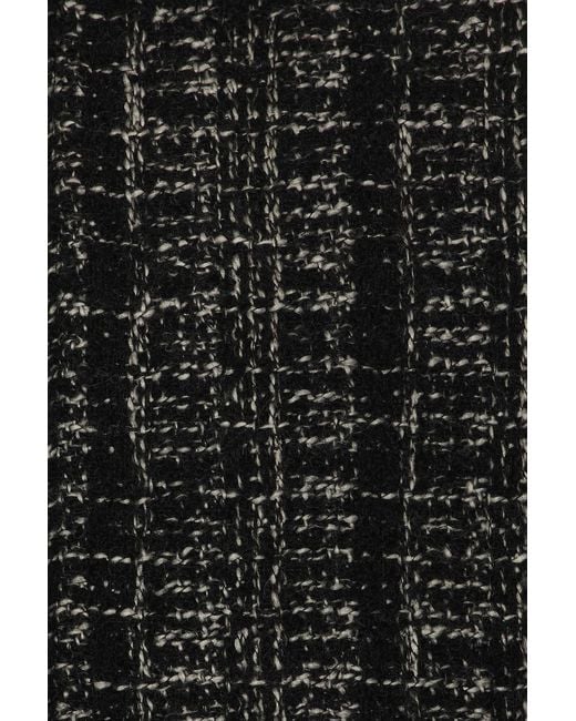 Percival Black Ingelo Zip Wool Boxy Jacket for men