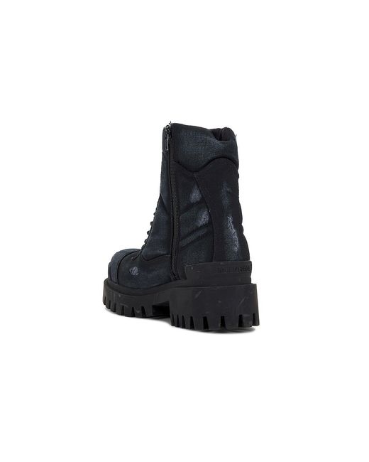 Balenciaga Black Combat Strike Boot for men