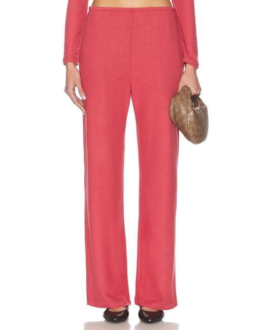 Leset Red Lauren Pocket Pant