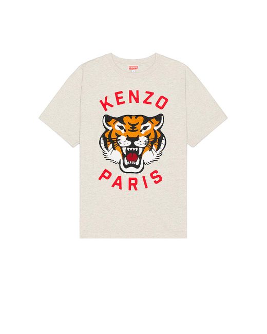 KENZO White Lucky Tiger T-shirt for men