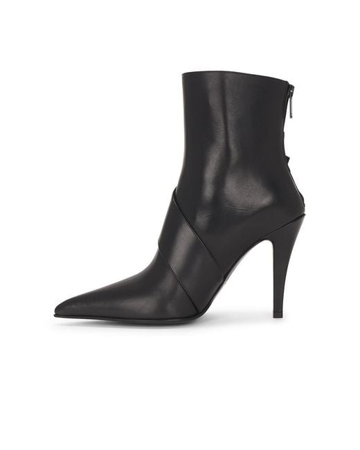 McQueen Black Heeled Ankle Boot