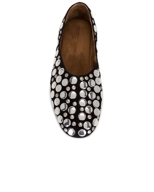 Khaite White Jane Stud Flat