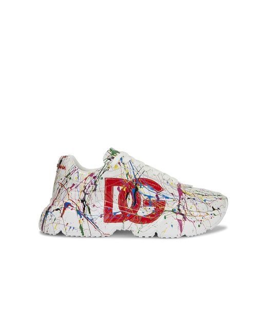 Dolce & Gabbana Multicolor Paint Splatter Sneaker for men