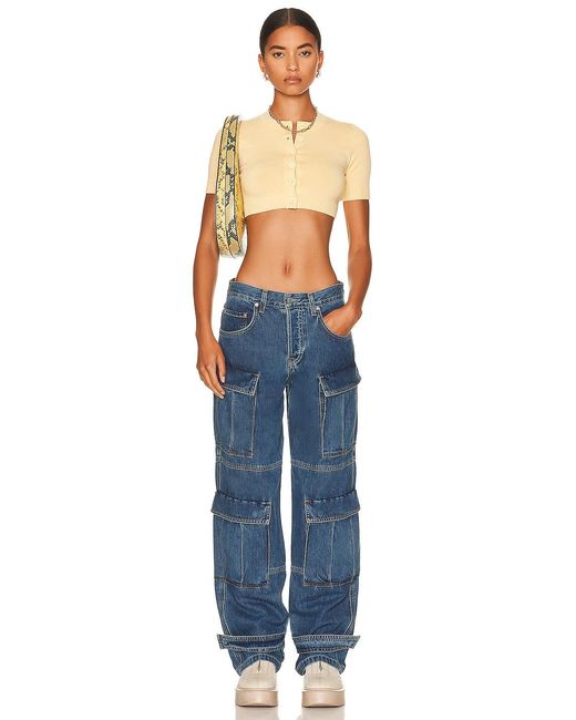 GRLFRND Blue Lex Cargo Jeans