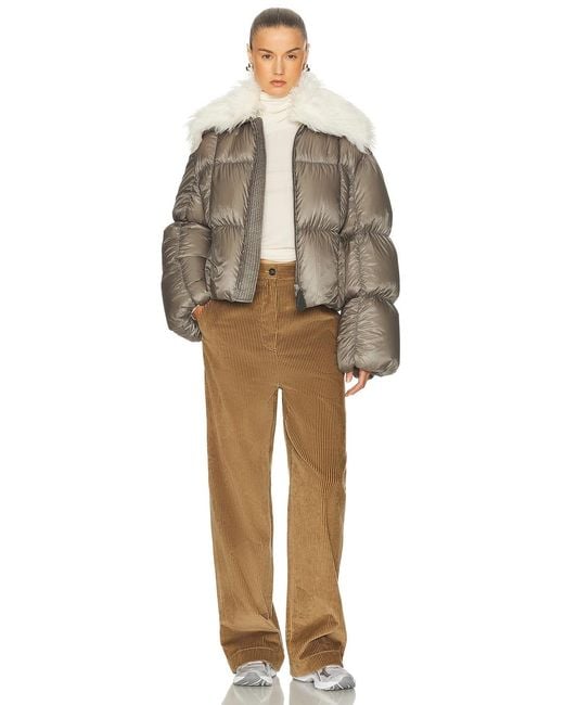 Jil Sander Brown Down Jacket