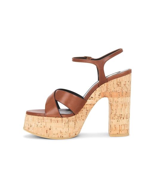 Saint Laurent Multicolor Bianca Platform Sandal